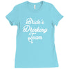 bride's drinking team diamond ring bachelorette Ladies Fitted T-Shirt