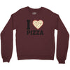 i Love Pizza Crewneck Sweatshirt