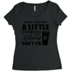 There's Nothing a Little Starbucks and Disney Can't Fix Women's Triblend Scoop T-shirt