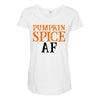 pumpkin spice af Maternity Scoop Neck T-shirt