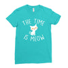 Meow Ladies Fitted T-Shirt