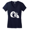 hand Women's V-Neck T-Shirt