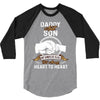 daddy and son not always eye to eye 3/4 Sleeve Shirt