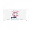 An April Girl Like AFlowers License Plate