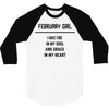 February Girl 3/4 Sleeve Shirt