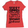 This Guy Is Taken By A Super Sexy November Girlfriend Ladies Fitted T-Shirt