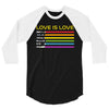 lightsaber rainbow 3/4 Sleeve Shirt
