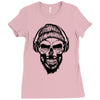 hipter skull Ladies Fitted T-Shirt