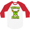 vegan pirate 3/4 Sleeve Shirt