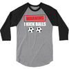 warning i kick balls 3/4 Sleeve Shirt