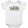 where the wild turtles are Baby Bodysuit