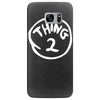 thing 1 and thing 2 red dr suess cat in a hat fancy fun Samsung Galaxy S7 Edge