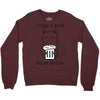 RIGHT MEOW BEER CAT Crewneck Sweatshirt