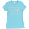 fast food funny Ladies Fitted T-Shirt