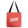 challenge accepted Tote Bags