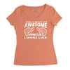 this is what an awesome uncle looks like   mens funny father's day Women's Triblend Scoop T-shirt