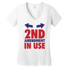 2nd amendment in use Women's V-Neck T-Shirt