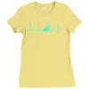 sailing heart beat Ladies Fitted T-Shirt