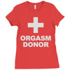 orgasm donor Ladies Fitted T-Shirt