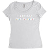 i got off the plane Women's Triblend Scoop T-shirt