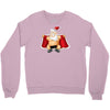 funny flashing naked nude christmas santa claus Crewneck Sweatshirt