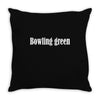 bowling green Throw Pillow