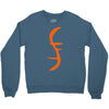 helix of heroes funny retro sci fi superhero symbol cool logo Crewneck Sweatshirt