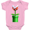 nintendo mario brothers piranha plant Baby Onesie