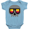 sunset skull Baby Bodysuit
