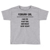 February Girl Toddler T-shirt