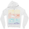 summer zone line Zipper Hoodie