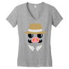 minimal porco Women's V-Neck T-Shirt