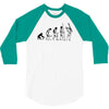 evolution of a guitarist 3/4 Sleeve Shirt