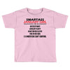 Smartass January Girl Toddler T-shirt