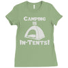 camping is intents Ladies Fitted T-Shirt