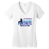 i Stopped Playing Fortnite To Be Here Women's V-Neck T-Shirt