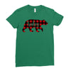 baby christmas bear Ladies Fitted T-Shirt