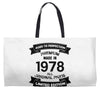 Premium Vintage 1978 Weekender Totes