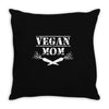vegan mom Throw Pillow