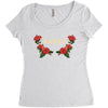 sassy with roses Women's Triblend Scoop T-shirt