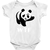 wtf panda Baby Bodysuit