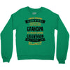 Super Cool Grandpa Of A Freaking Awesome Grandson Crewneck Sweatshirt