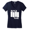 black flag new Women's V-Neck T-Shirt