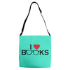 i love books Adjustable Strap Totes