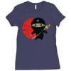 ninja star Ladies Fitted T-Shirt