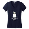 No Drama Llama Women's V-Neck T-Shirt