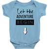 let the adventure begin Baby Bodysuit