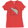 hypotenuse math humor Ladies Fitted T-Shirt