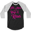 this mom hugs kiss es 3/4 Sleeve Shirt