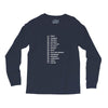 beard length chart funny professor grandpa mustache humor Long Sleeve Shirts